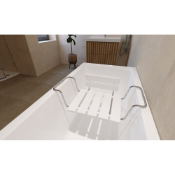 Novaservis Siège de baignoire avec dossier, charge maximum de 110kg, blanc (SATDSEDVSO)