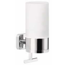 Distributeur de savon en verre dépoli et chrome (40440-00000-00)