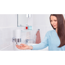  Distributeur de savon en verre dépoli et chrome (40440-00000-00)