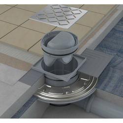  Grille d’évacuation Ravak 10 cm motif vague, inox (X01435)