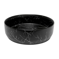  SAT Infinitio Design lavabo à poser 39x39 cm noir mat sans trou pour robinet (SATINF3939MRBKM)