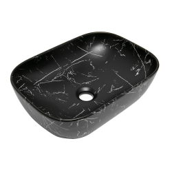 Swiss Aqua Technologies Infinitio 45,5x32,5 cm marbre noir mat sans trop-plein (SATINF4532MRBKM)