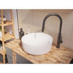 Lavabo pour plan de travail Swiss Aqua Technologies Project 36x36 cm sans trou de robinetterie (SATUMPRO3636)