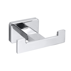 Niki crochet double de salle de bain en acier inoxydable, chrome (153106032)