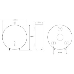  Distributeur de papier toilette Acier inoxydable (148212055)