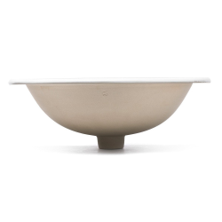 Multi 55x47,5 cm vasque à encastrer en céramique avec un trou pour robinet au milieu, blanc (1690NEW)  Multi 55x47,5 cm vasque à encastrer en céramique avec un trou pour robinet au milieu, blanc (1690NEW)