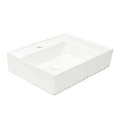 Vitra  Lavabo SAT Cube Way 60x46 cm avec trou pour robinet au centre SATCW6046P