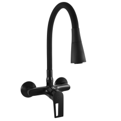 Hansgrohe Mitigeur évier RAV SLEZÁK Colorado avec bras silicone 100 mm noir mat CO202.0/13CMAT