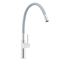 Swiss Aqua Technologies Mitigeur d&apos;évier Swiss Aqua Technologies avec bras en silicone gris/chrome SATBSD290S
