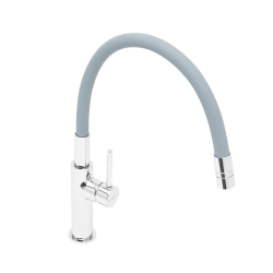 Swiss Aqua Technologies Mitigeur d&apos;évier Swiss Aqua Technologies avec bras en silicone gris/chrome SATBSD290S