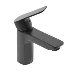  Cube Way mitigeur de lavabo à levier sur pied, sans vidage, noir mat (CU271MC)