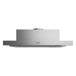 Whirlpool Hotte encastrable en aluminium, extraction de 304 m3/h, 3 vitesses, chrome brossé (AKR7491IX)