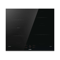 Siko Mora plaque de cuisson vitrocéramique encastrable à induction, 4 zones, noir (VDIT 67E FF)