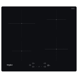 Whirlpool Plaque de cuisson à induction 220-240 V, 4 plaques, sécurité enfant, fonction 6ème sens, noir (WSQ7360NE)