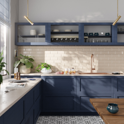 Ceramia Timeless 55x45x21 cm évier encastrable en inox 304 + mitigeur inox avec douchette extractible, cuivre brossé (TMLKST-5545BCP-M2)