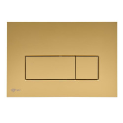 Pack WC bâti ECO 2L Swiss Aqua Technologies + WC suspendu sans bride Swiss Aqua Technologies + plaque or (STESTBRWR06-FR)