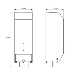  Distributeur de savon en acier inoxydable, chrome (105109415)
