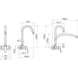  Mélangeur évier Novaservis Titania Iris Nouveau avec poignée silicone 100 mm gris argenté-chrome 94484,0S