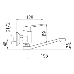  Mitigeur évier RAV SLEZÁK Colorado avec bras articulé 100 mm noir mat CO201.0/26CMAT