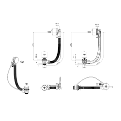 Automatisme de vidage 60cm SAT, noir mat (SATAVAPROP8)  Automatisme de vidage 60cm SAT, noir mat (SATAVAPROP8)