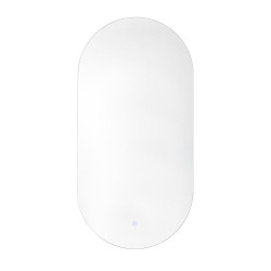 Project 40x80 cm miroir avec éclairage LED, film chauffant antibuée et capteur tactile (ZPROV8040LED)