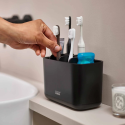 EasyStore™ grand porte brosses à dents, noir mat (JJ70599)