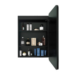 50x71x12,5 cm armoire de salle de bain 3 étagères avec éclairage 3 couleurs et capteur (SATZGALED5071CE)