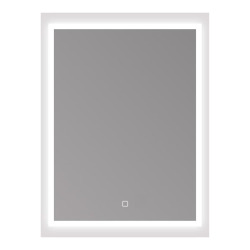 Miroir LED 60 x 80 cm avec éclairage 3 couleurs et capteur tactile SAT Feel (SATZFEELOBLED6080)