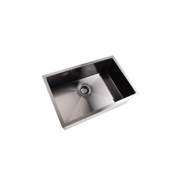 Timeless Évier de cuisine sous plan en inox 304, 68x45x21 cm, Gun Metal brossé PVD