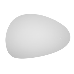 80x60 cm miroir suspendu rectangulaire avec éclairage LED et capteur, noir (SATZPURASLED5580)