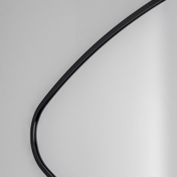 Miroir mural irrégulier l.80 x H.51 cm avec cadre aluminium noir Purity SAT (SATZPURAS5180CE)