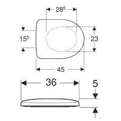  Selnova abattant de WC Softclose, Duroplast, blanc (500.333.01.1)