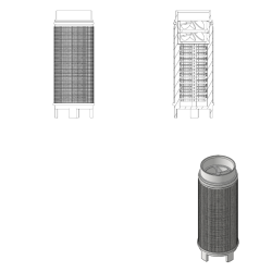 Cartouche de remplacement avec insert IPSKXM pour Adoucisseur d'eau IPS 100 Kalyxx MINI (IPSKXMINSERT)