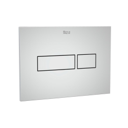 Plaque de commande double touche en plastique, chrome brillant (A890220201)