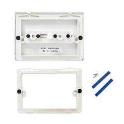  Plaque de commande double touche en plastique, blanc (A890222200)