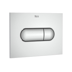 Plaque de commande double touche en plastique, chrome brillant (A890222201)
