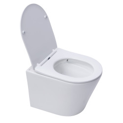 Pack WC bâti ECO 2L Swiss Aqua Technologies + cuvette suspendu Swiss Aqua Technologies + plaque chrome (STESTINWR05-FR)