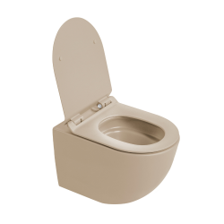 WC suspendu sans bride Tornado Quiet et fixations invisibles + abattant frein de chute (CEPX010RTORP)