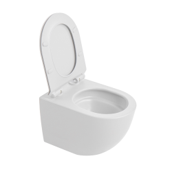 WC suspendu sans bride Tornado Quiet et fixations invisibles + abattant frein de chute (CEPX010RTORP)