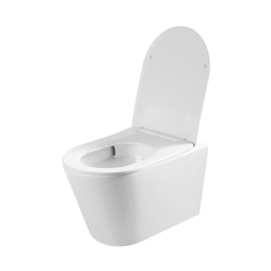 Pack WC bâti-support + WC sans bride + abattant SoftClose + Plaque Grise (VFTFCETOR5)