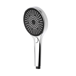 Douchette à main 3 jets,  diamètre 12,5 cm, noir/chrome (SATBSRS81)
