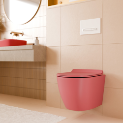 WC suspendu sans bride Tornado Quiet et fixations invisibles + abattant frein de chute (CEPX010RTORP)