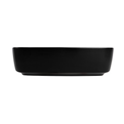Vasque à poser rectangulaire 50 x 37,5 cm - noir mat - sans trop-plein - PixL Ceramia