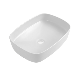 Vasque à poser rectangulaire 50 x 37,5 x 13,5 cm sans trop-plein blanc mat PixL (CEPX4937WM)