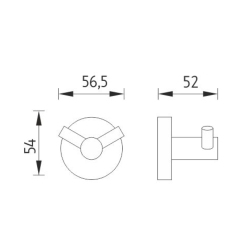  Unix Crochet double, chrome (UN1305326)