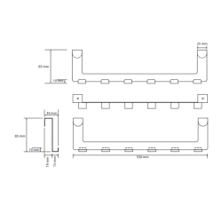  Neo Crochet de porte avec 6 crochets, chrome (101106235)