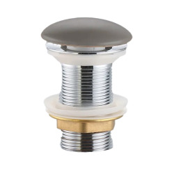PixL bonde à écoulement libre 5/4 " sans trop plein pour lavabos et vasques, gris mat (CEPXPLUGGRM)
