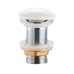PixL bonde à écoulement libre 5/4 " sans trop plein pour lavabos et vasques, blanc (CEPXPLUGW)