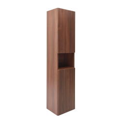 Evolution 36x165x32 cm meuble de salle de bain suspendu haut, noyer Aida mat (SATEVOV36NA)