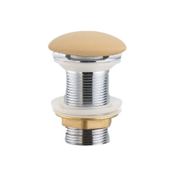 PixL bonde à écoulement libre 5/4 " sans trop plein pour lavabos et vasques, moka mat (CEPXPLUGMOM)